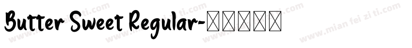 Butter Sweet Regular字体转换